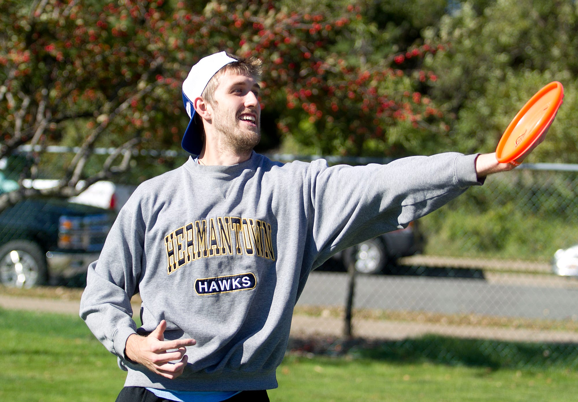 the frisbee